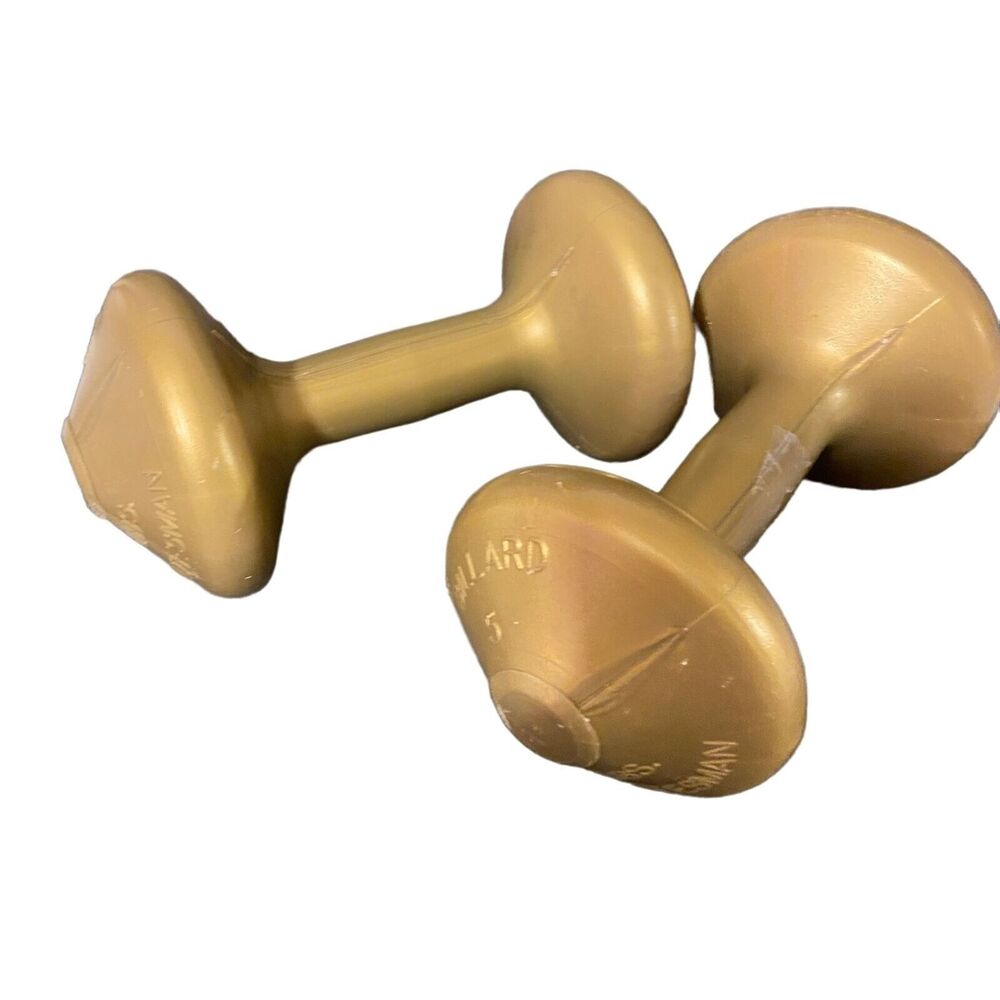 #7017 BILLARD VTG womens TWO 5 lbs hand weights